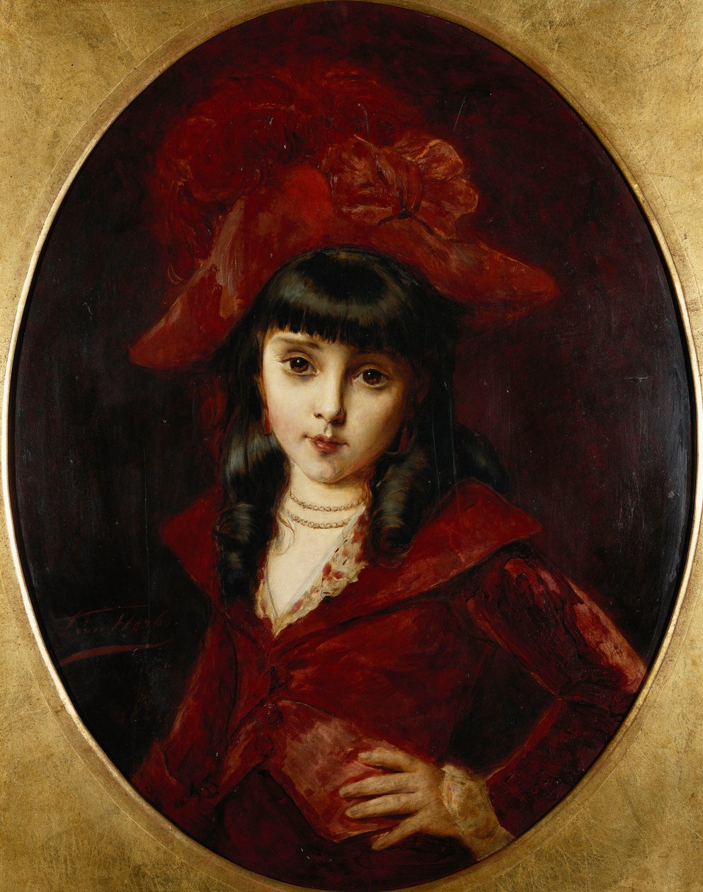 A piros ruha, 1881 alkotó: Leon Herbo