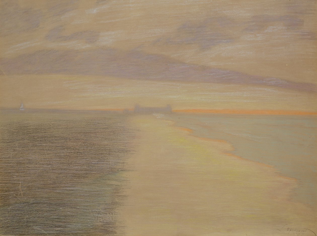 Tengeri szürkület Ostendben alkotó: Leon Spilliaert