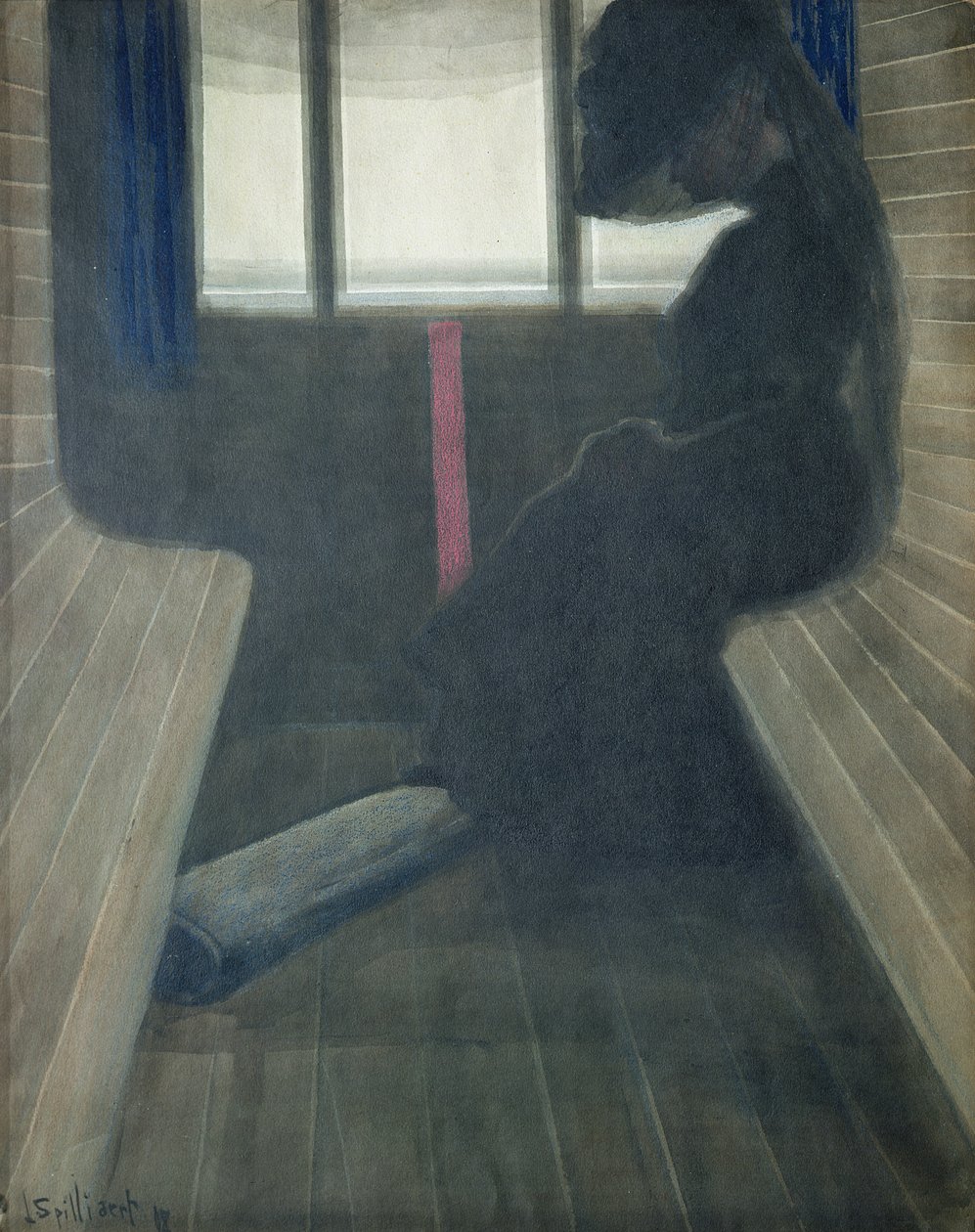 A nő a vonaton, az özvegy alkotó: Leon Spilliaert