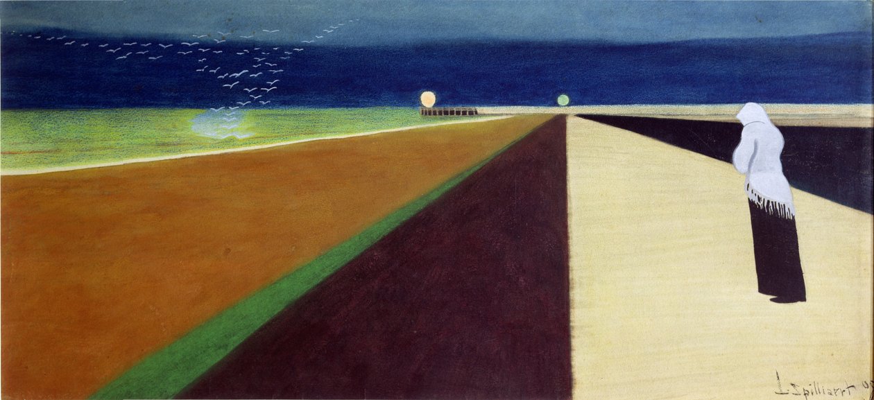 Nő a mólón alkotó: Leon Spilliaert