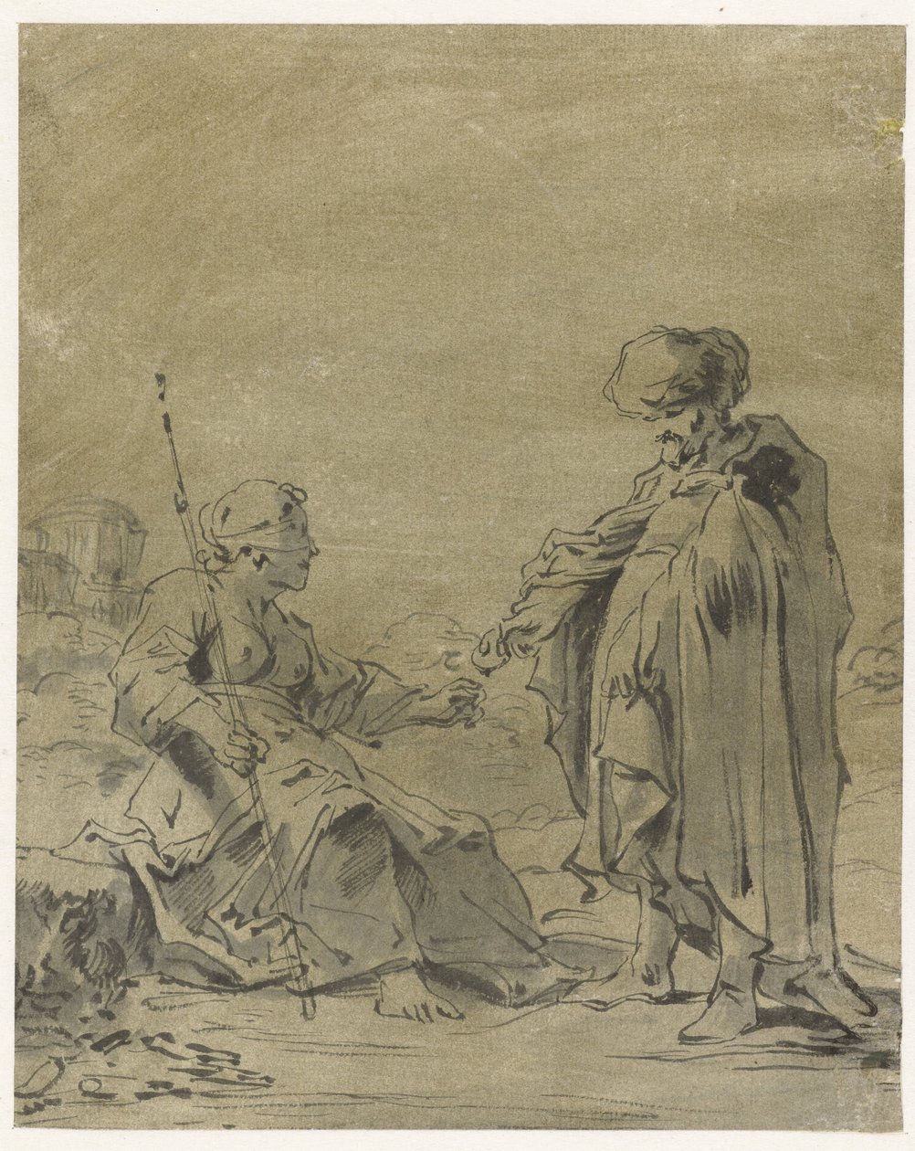Juda N Tamar alkotó: Leonaert Bramer