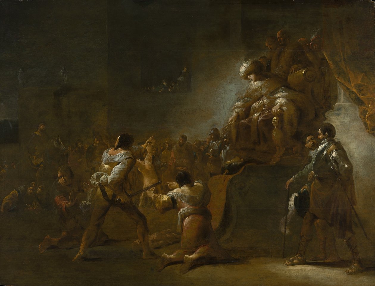 Salamon ítélete, 1640-es évek. alkotó: Leonard Bramer