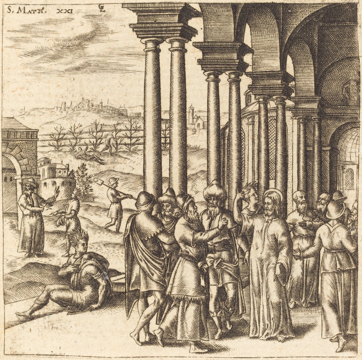 Krisztus a templomban alkotó: Leonard Gaultier