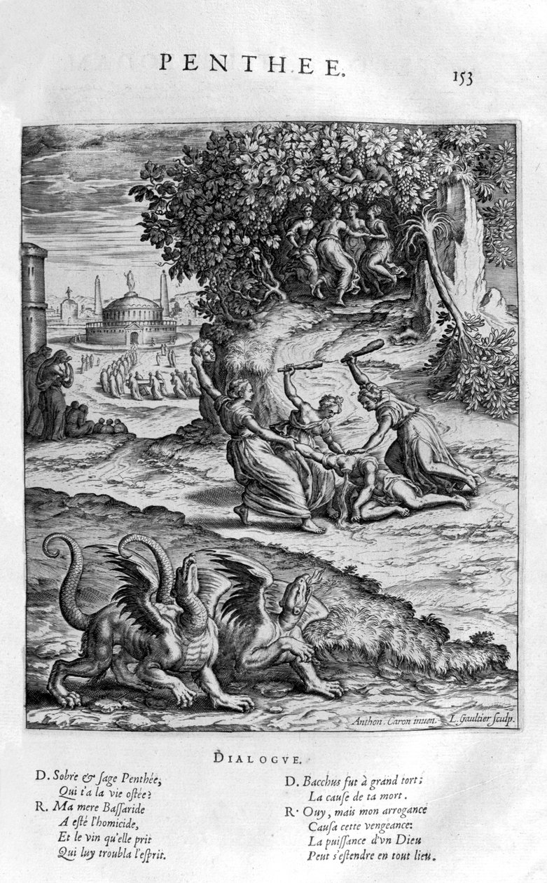 Pentheus, 1615 alkotó: Leonard Gaultier