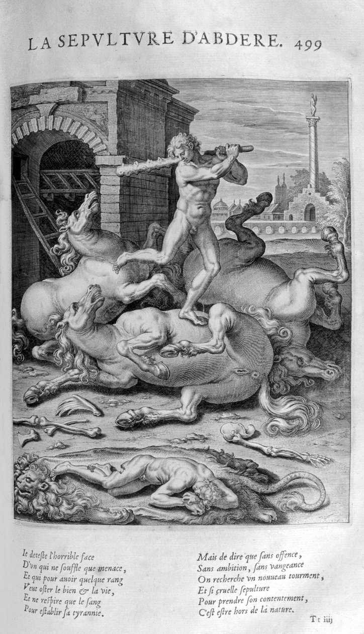 Abdère temetése, 1615 alkotó: Leonard Gaultier
