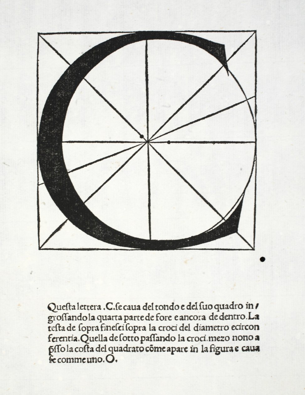 C, illusztráció a „Divina Proportione”-ból, Luca Pacioli (c.1445-1517), eredetileg pub. Velence, 1509 alkotó: Leonardo da Vinci