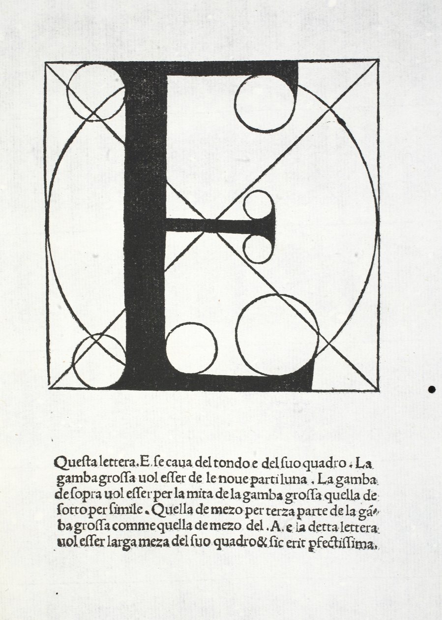 E, Luca Pacioli (kb. 1445-1517) „Divina Proportione” illusztrációja, eredetileg pub. Velence, 1509 alkotó: Leonardo da Vinci