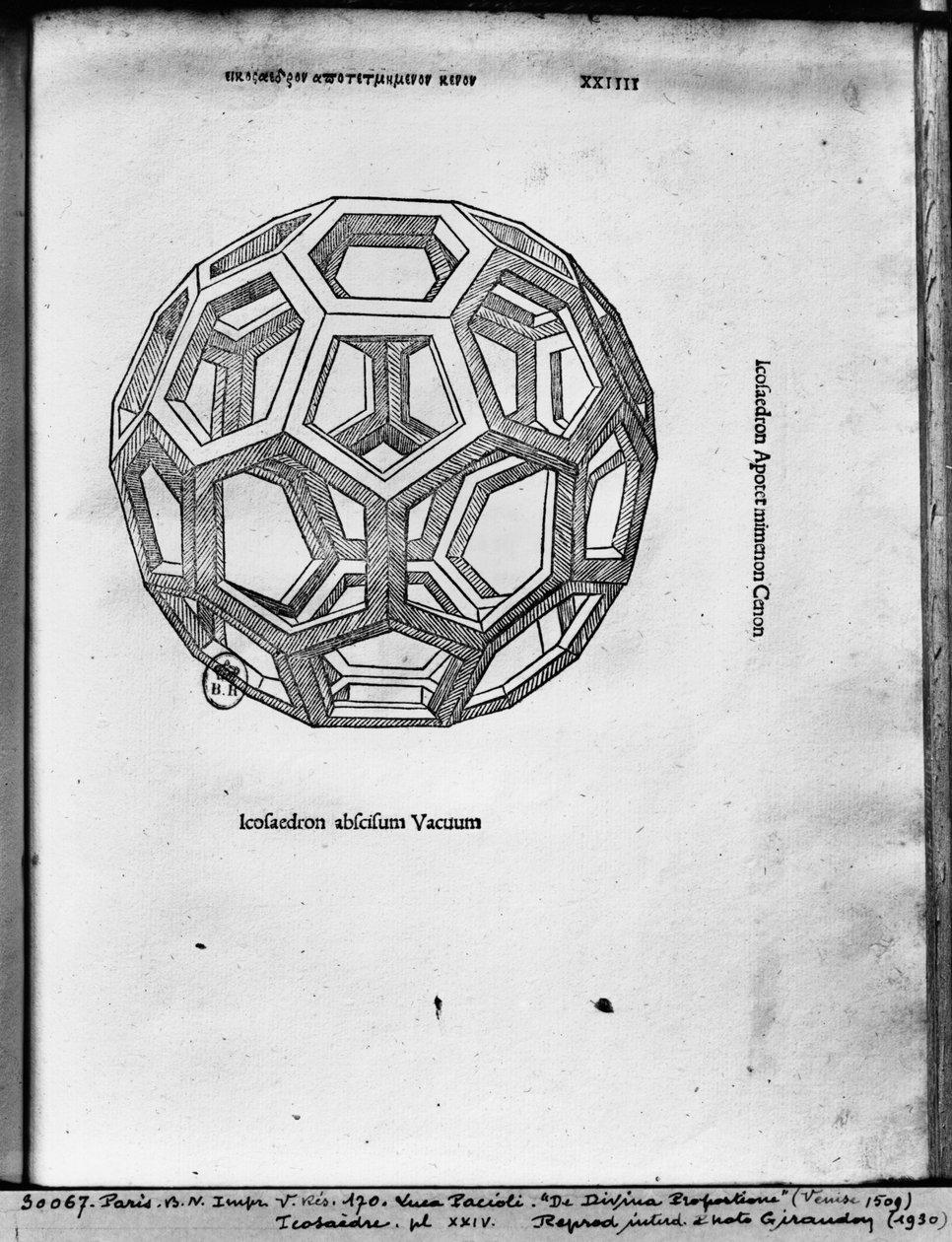 Ikozaéder, Luca Pacioli 