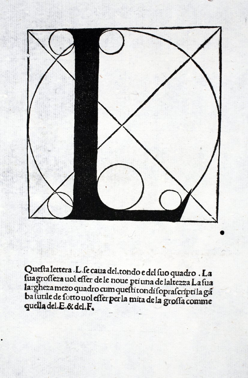 L, Luca Pacioli (c.1445-1517) „Divina Proportione” illusztrációja, eredetileg pub. Velence, 1509 alkotó: Leonardo da Vinci