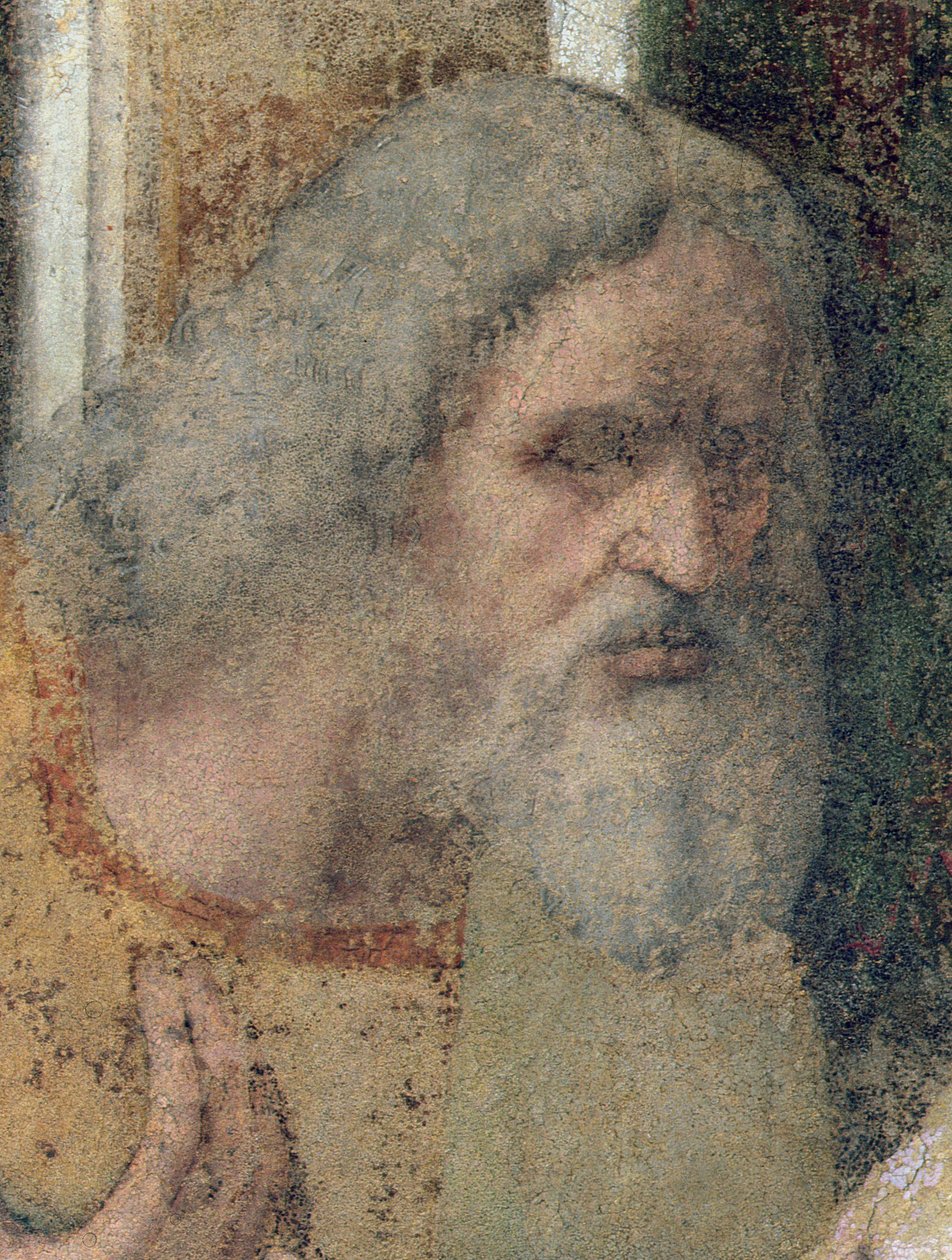 Az utolsó vacsora, 1495-97 (restaurálás után) (161739 részlet) alkotó: Leonardo da Vinci