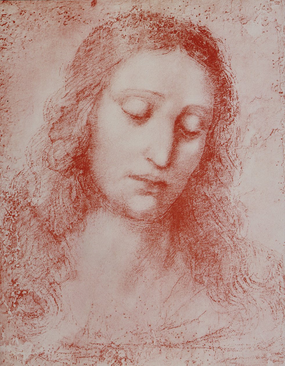 A Megváltó (piros kréta papíron) alkotó: Leonardo da Vinci