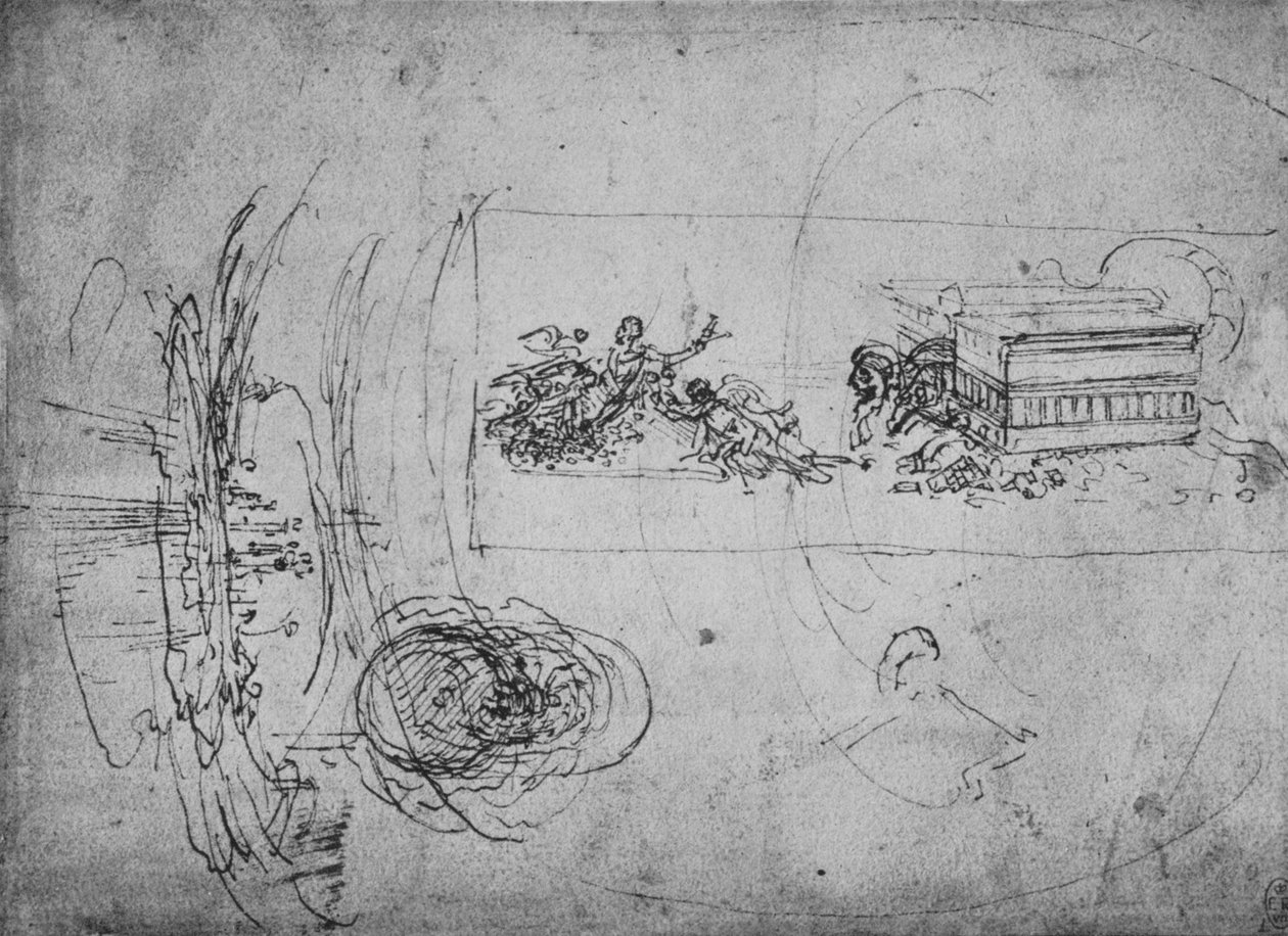 Allegorikus ábrázolás, c1480 1945 alkotó: Leonardo da Vinci