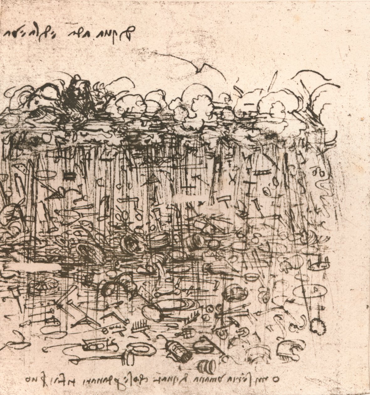 Emblematikus ábrázolás, c1472-c1519 1883 alkotó: Leonardo da Vinci