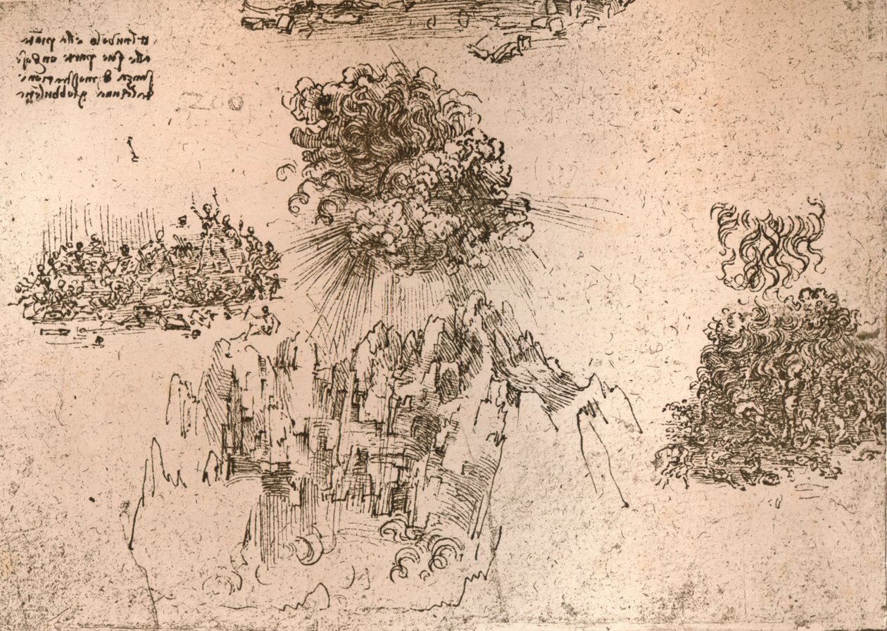 Természeti jelenségek ábrázolása, c1472-c1519 1883 alkotó: Leonardo da Vinci
