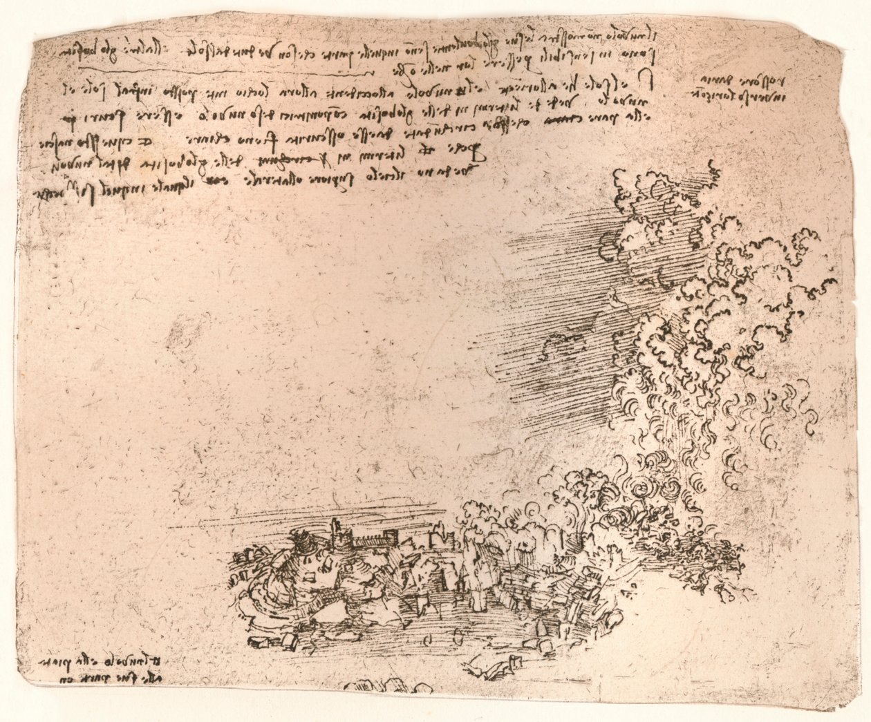 Természeti jelenségek ábrázolása, c1472-c1519 1883 alkotó: Leonardo da Vinci