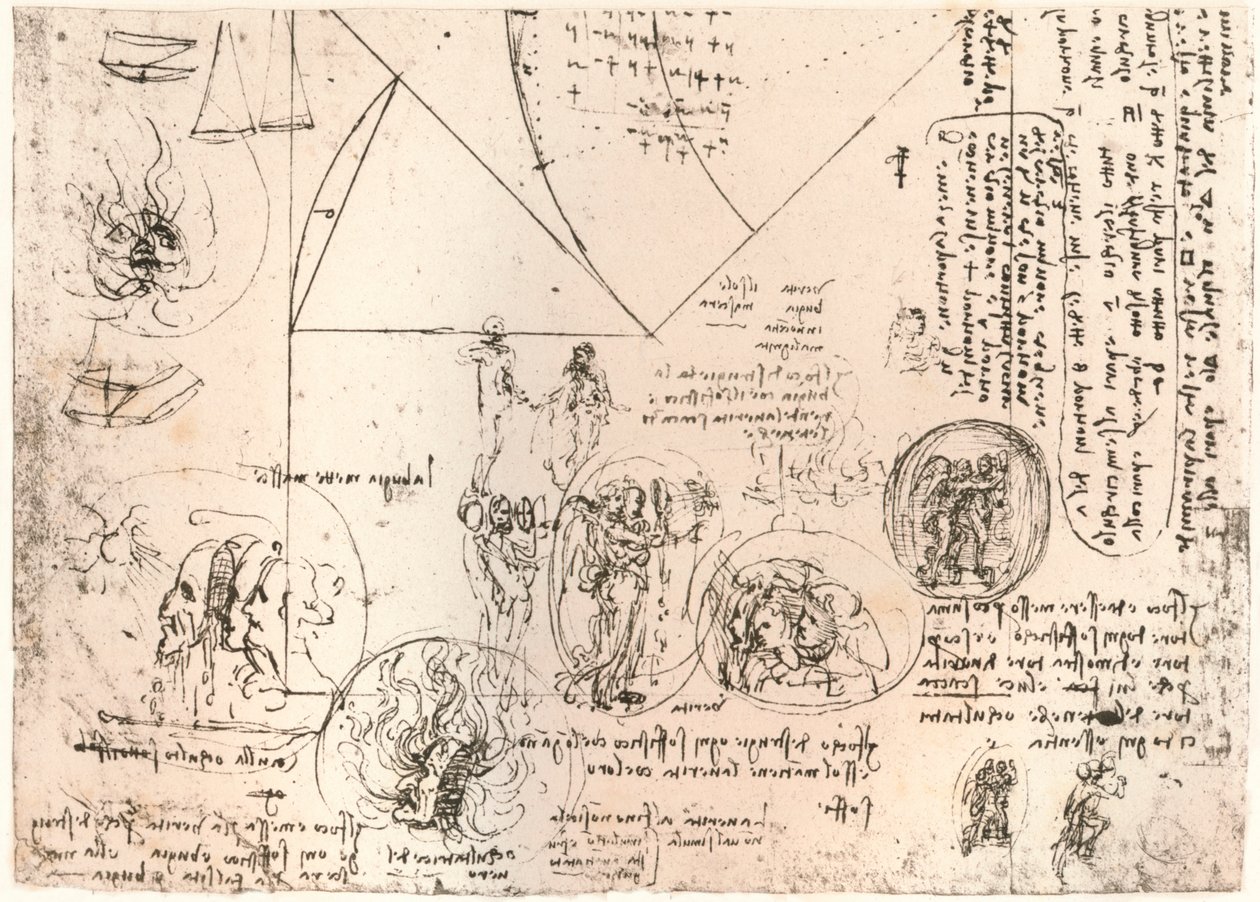 Tanulmányok a jelképekről, c1472-c1519 1883 alkotó: Leonardo da Vinci