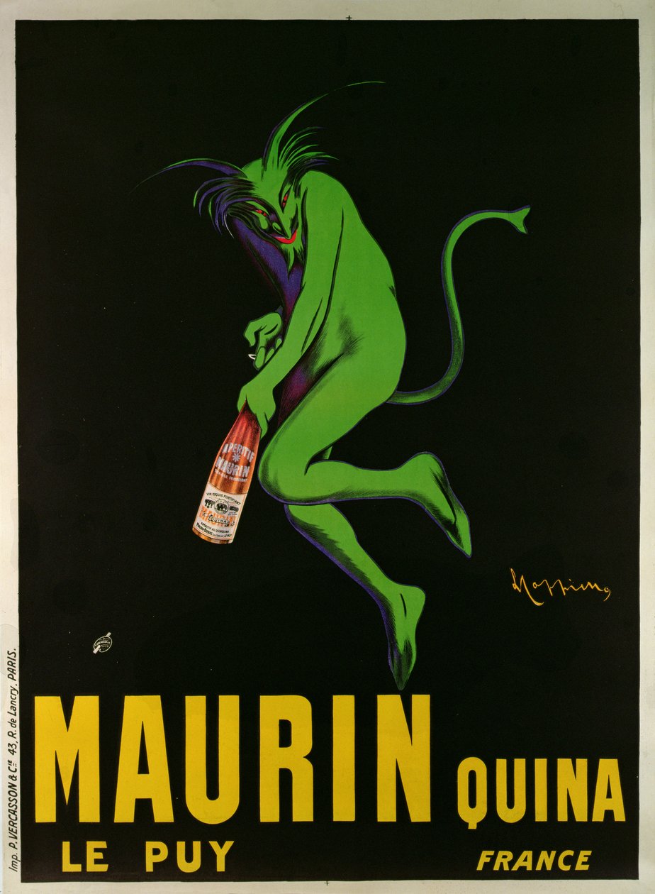 A "Maurin Quina" reklámplakátja, Le Puy, Franciaország alkotó: Leonetto Cappiello