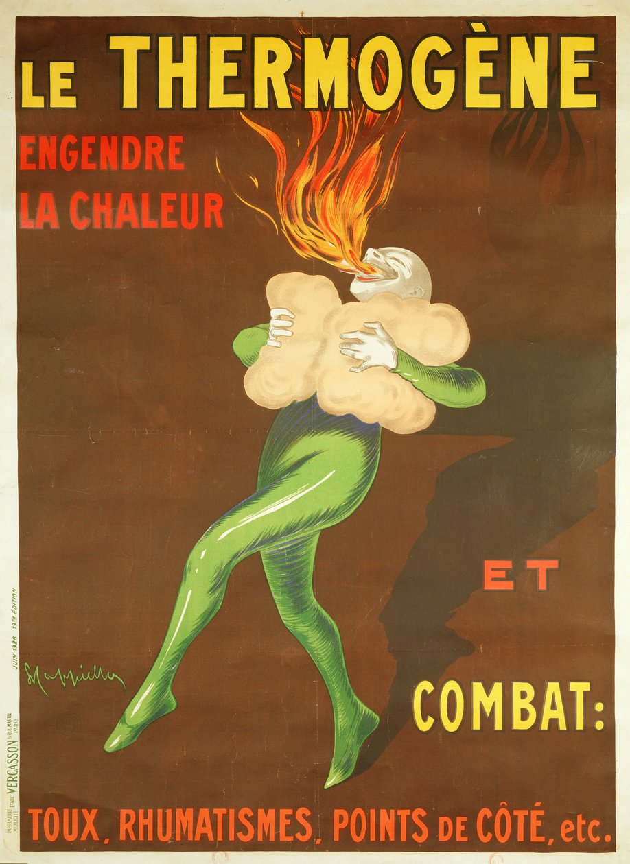 A Thermogene fűtőbetétet reklámozó plakát, 1926 alkotó: Leonetto Cappiello