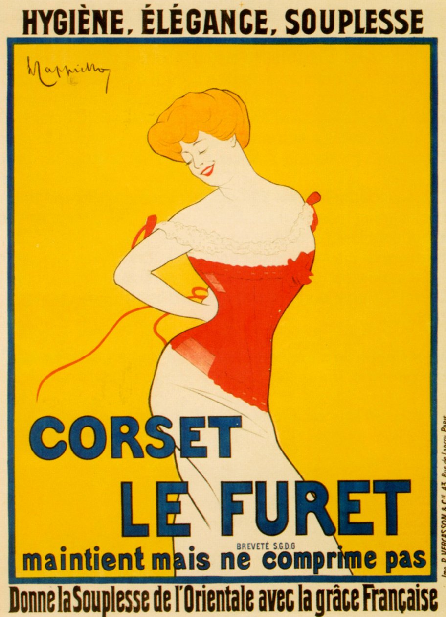 Le Furet fűző alkotó: Leonetto Cappiello