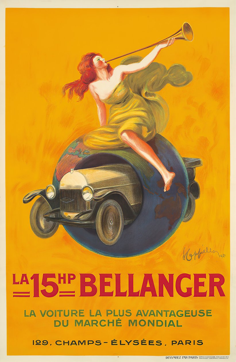 A 15 LE-s Bellanger, 1921. alkotó: Leonetto Cappiello