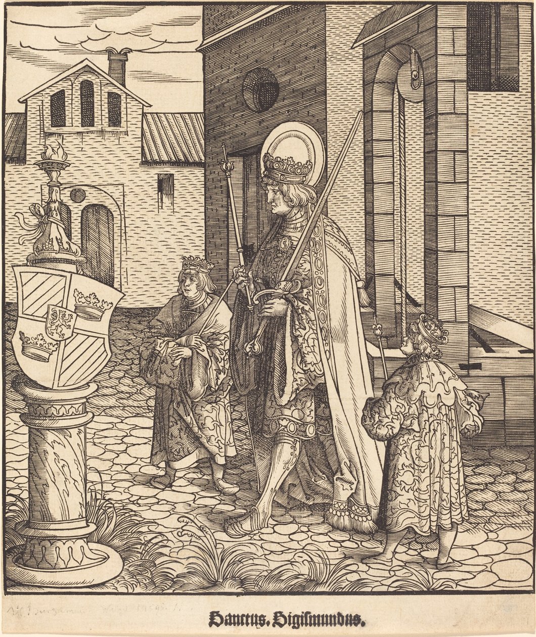 Szent Zsigmond alkotó: Leonhard Beck