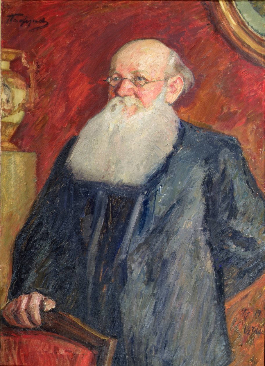 Piotr Kropotkin forradalmár gróf portréja, 1919 (tempera, vászon) alkotó: Leonid Osipovic Pasternak