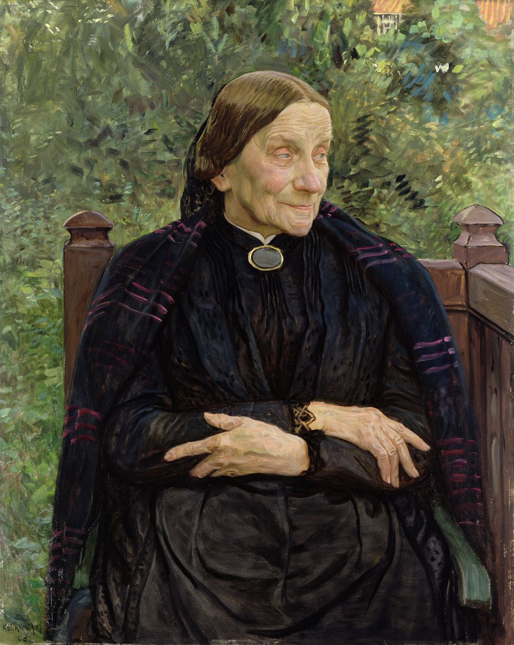 Lichtwark anyja, 1908 alkotó: Leopold Karl Walter von Kalckreuth