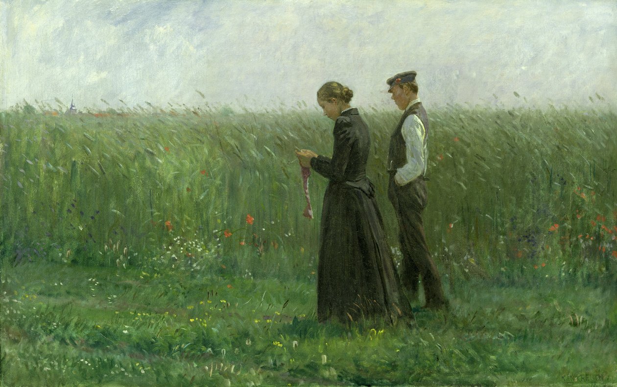 Vasárnap délután, 1893 alkotó: Leopold Karl Walter von Kalckreuth