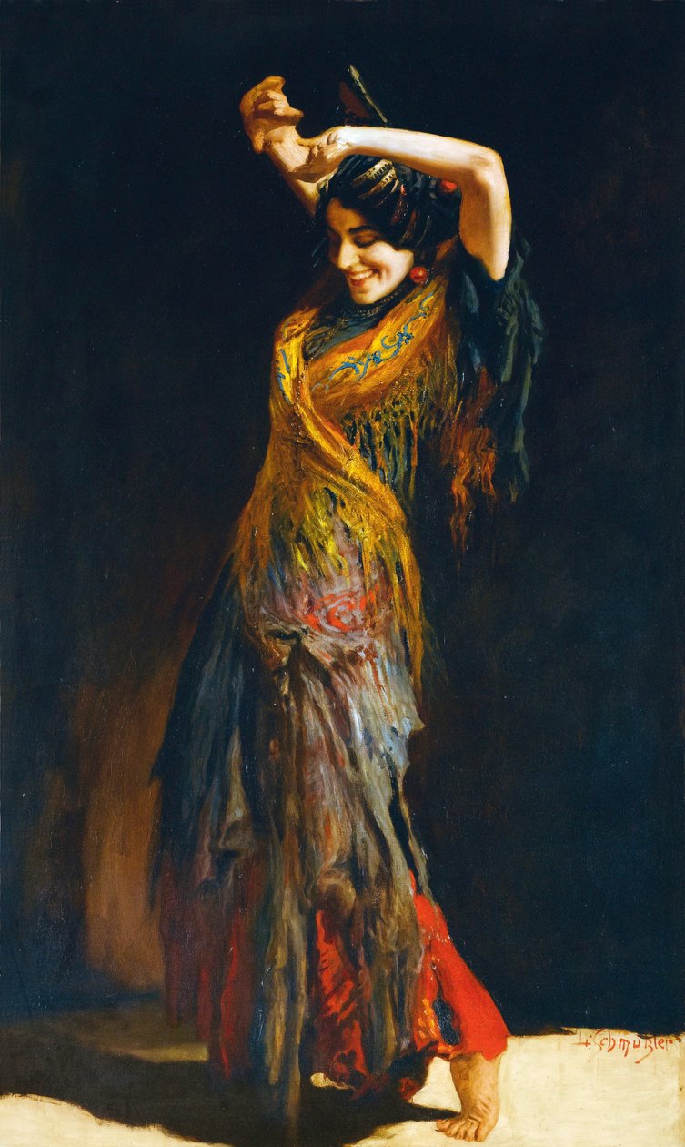 A flamenco táncos alkotó: Leopold Schmutzler