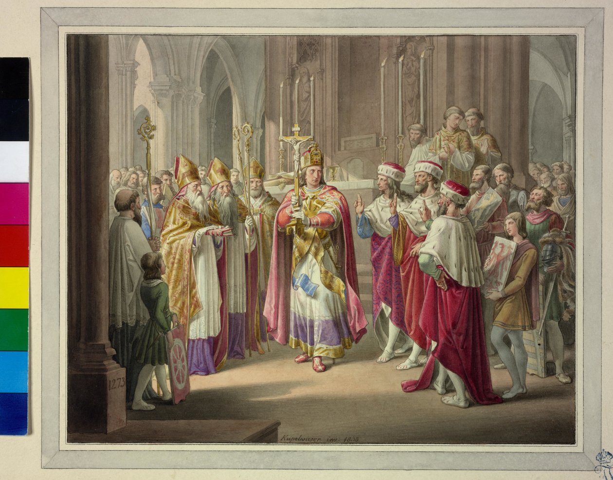 Királyválasztás 1273 alkotó: Leopold Kupelwieser