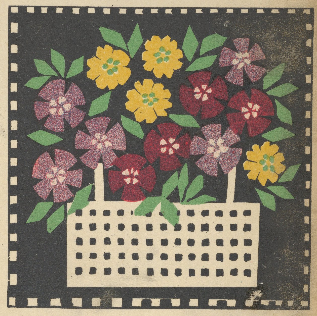 Virágkosár, 1907. alkotó: Leopoldine Kolbe