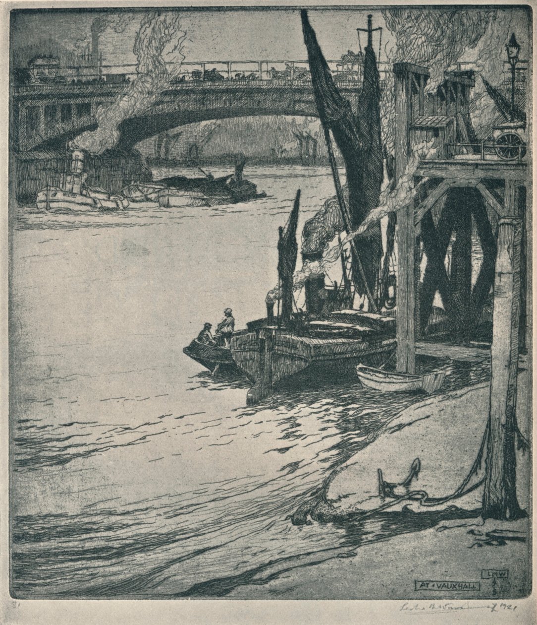 Vauxhallban, 1925 alkotó: Leslie Matthew Ward