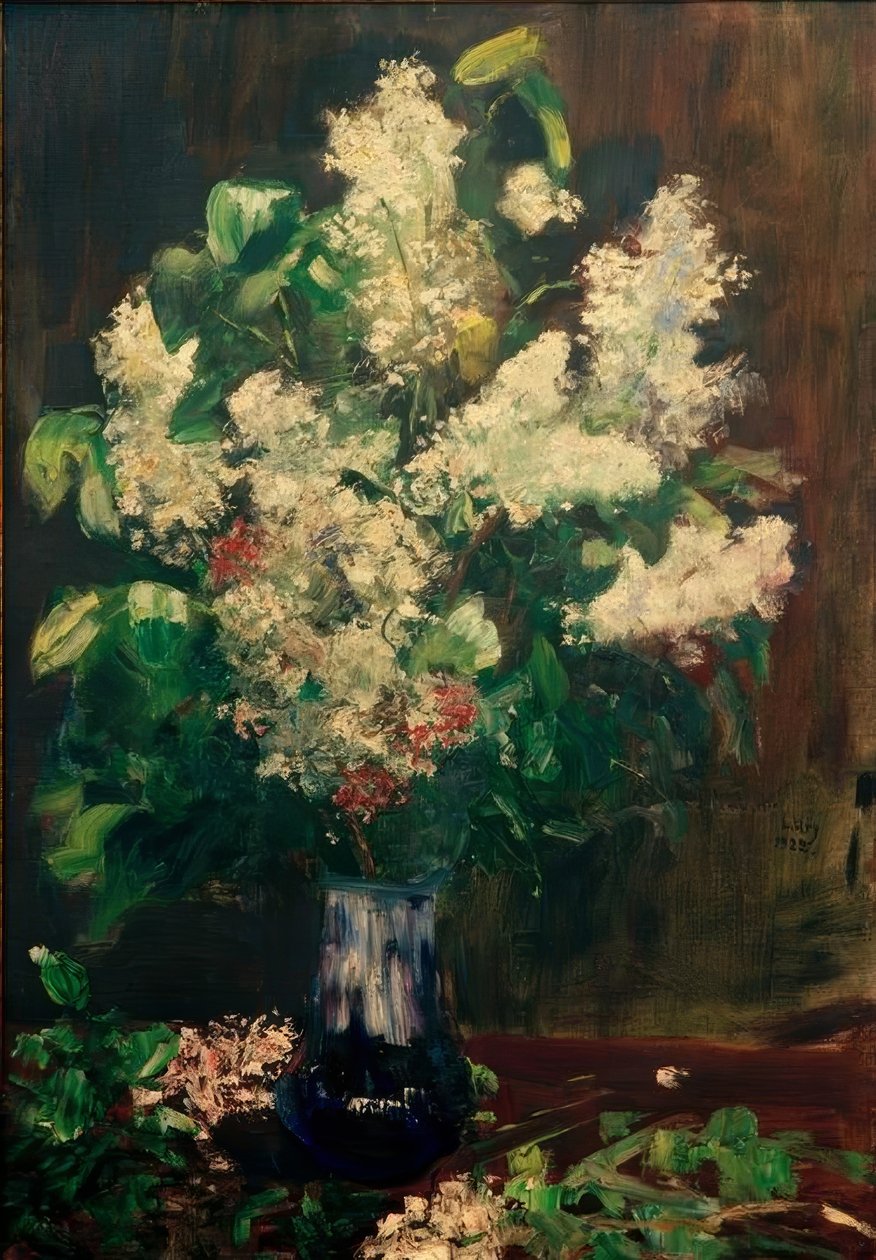 Lila csokor alkotó: Lesser Ury