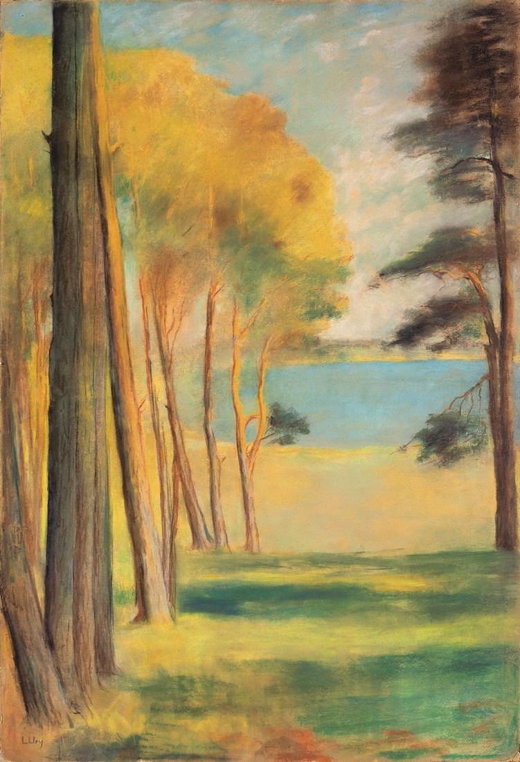 Havelsee fenyőfákkal alkotó: Lesser Ury