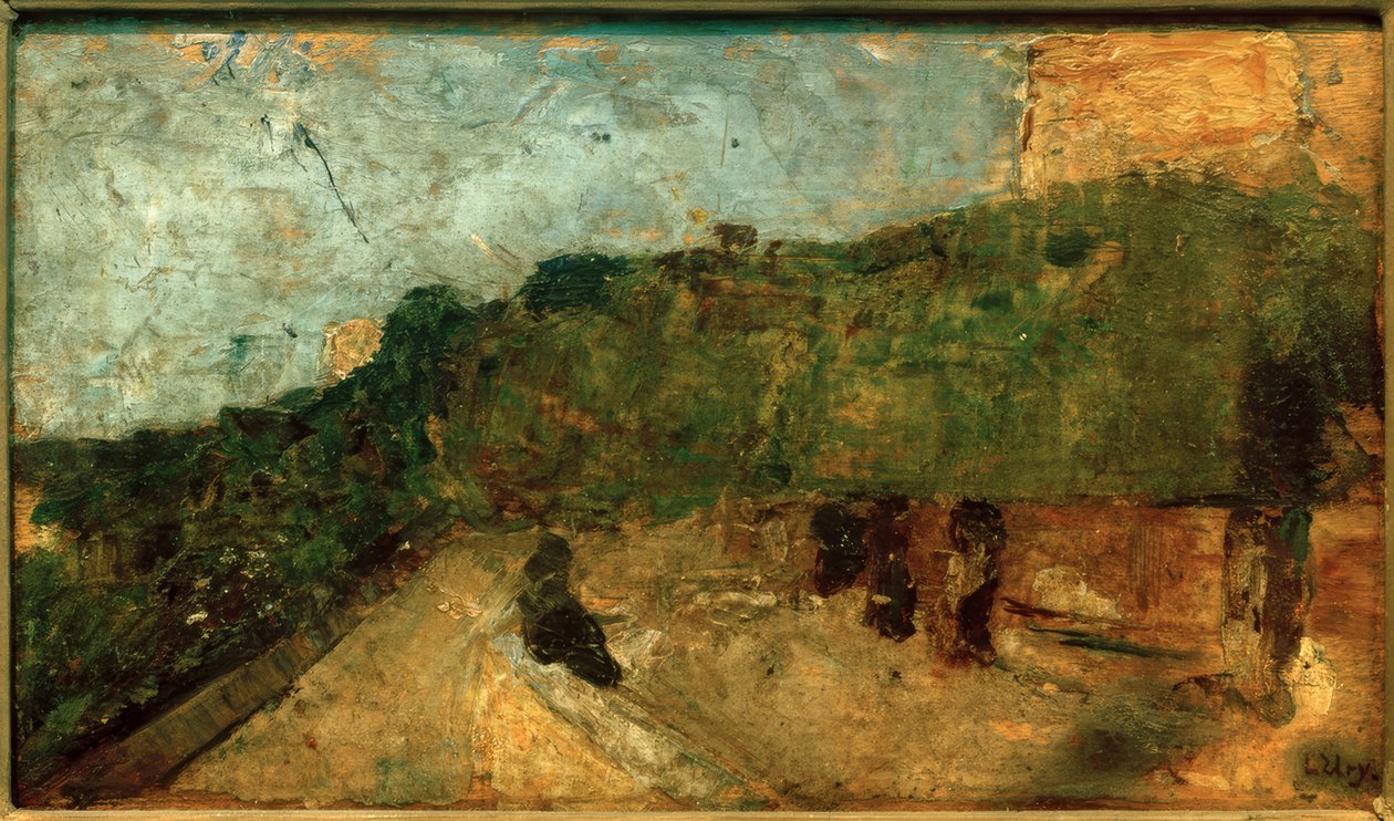 Magas ösvény Rómában (olasz táj) alkotó: Lesser Ury