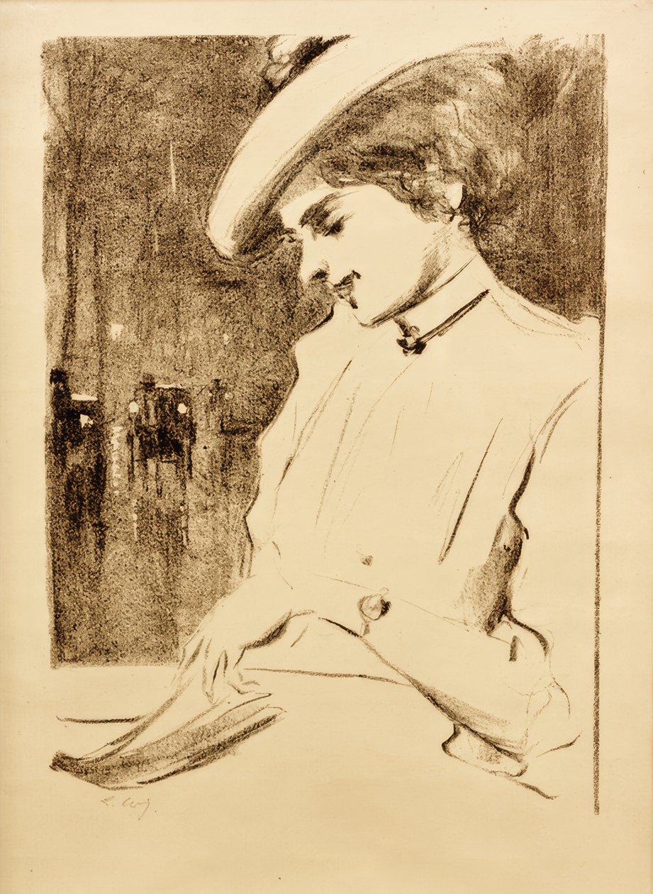 Olvasó hölgy (A várakozó) alkotó: Lesser Ury