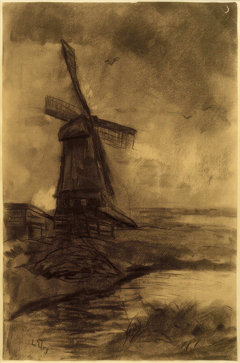 Szélmalom alkotó: Lesser Ury