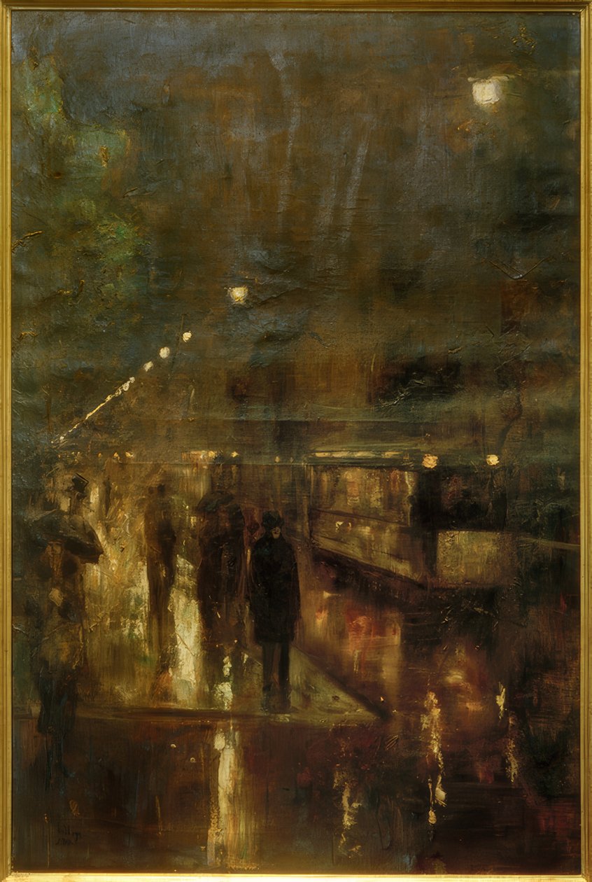 Éjszakai Berlin (Nollendorfplatz) alkotó: Lesser Ury