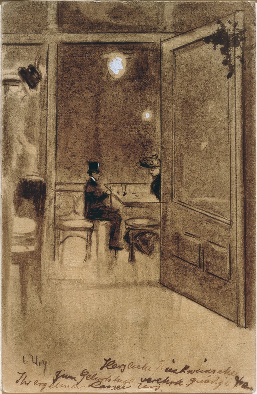 Café Bauer szoba alkotó: Lesser Ury
