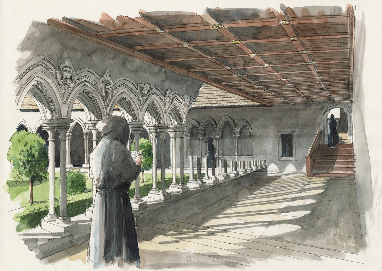 Cloister, Lanercost Priory, 13. század, 2000-2010 alkotó: Liam Wales