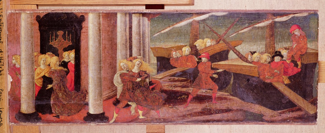 Heléna elrablása, 1470 körül alkotó: Liberale da Verona