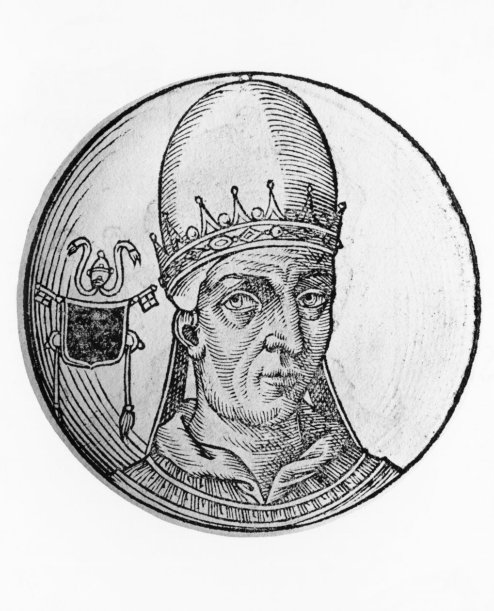 VIII. János portréja (820-882) alkotó: Unbekannt Unbekannt