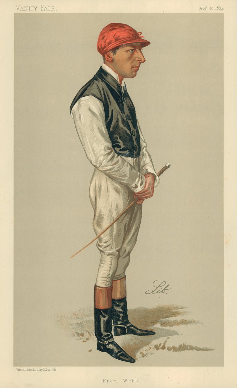 Fred Webb, 1889. augusztus 10., Vanity Fair rajzfilm alkotó: Liborio Prosperi