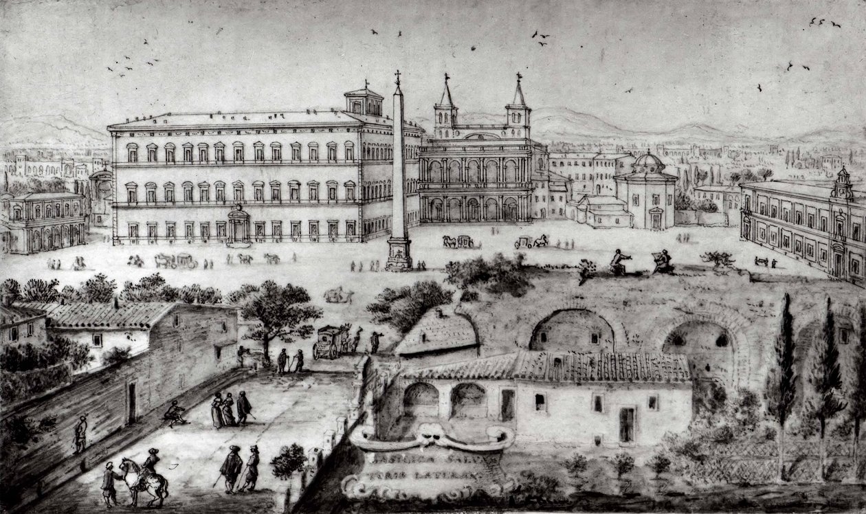 Lateráni kilátás, Róma, 1672-73. alkotó: Lievin Cruyl