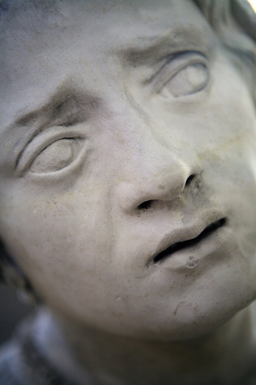 A sírba temetés és a Szűz ájulása, részlet: Marie Cleophe fej. alkotó: Ligier Richier