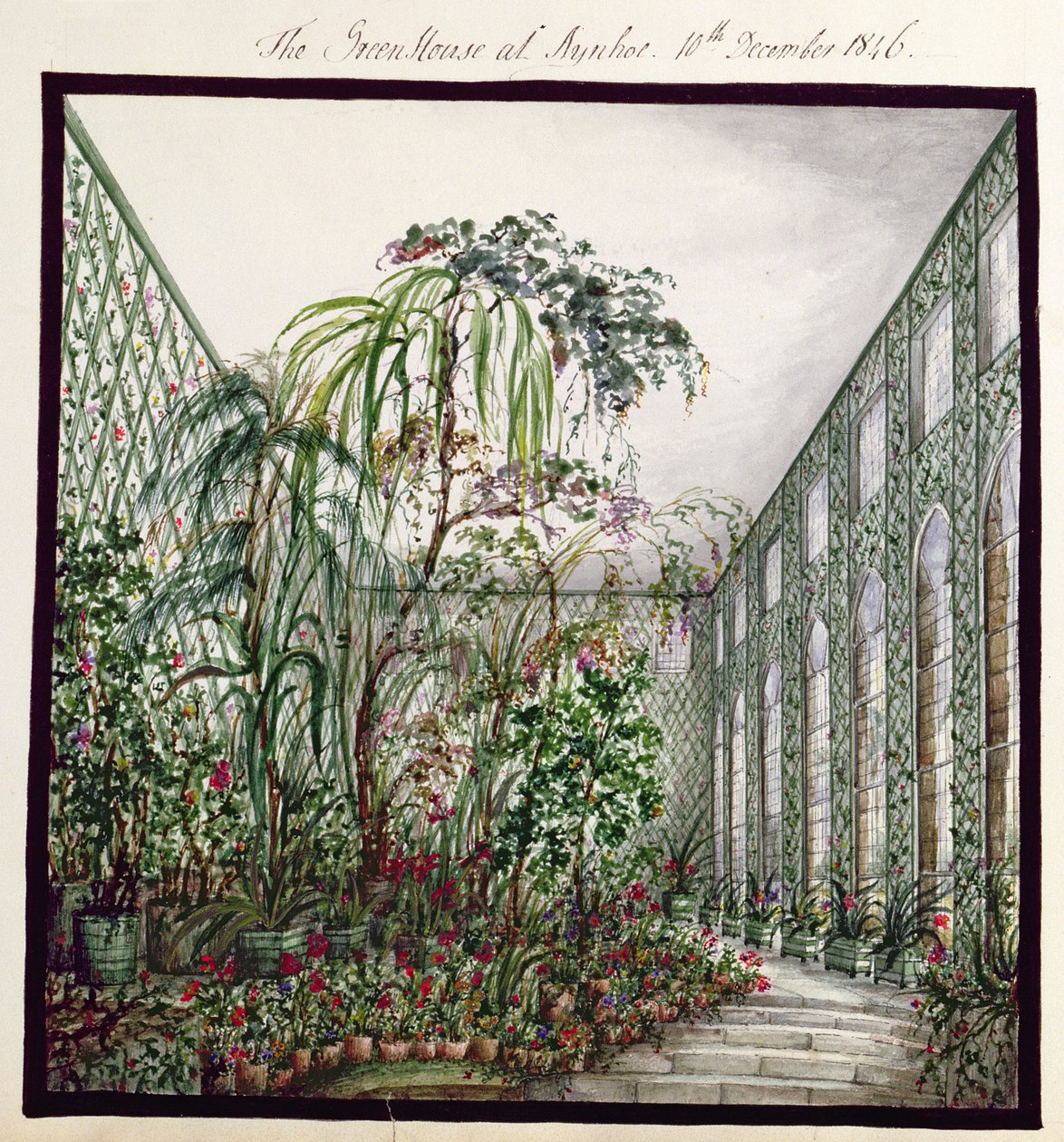 Az üvegház Aynhoe-ban, 1846 alkotó: Lili Cartwright