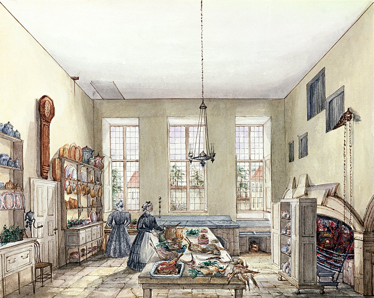 A konyha Aynhoe-ban, 1847. február 3 alkotó: Lili Cartwright