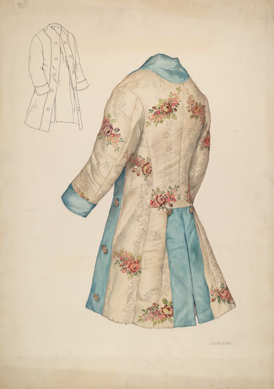 Gyermekkabát, c. 1940. alkotó: Lillian Causey