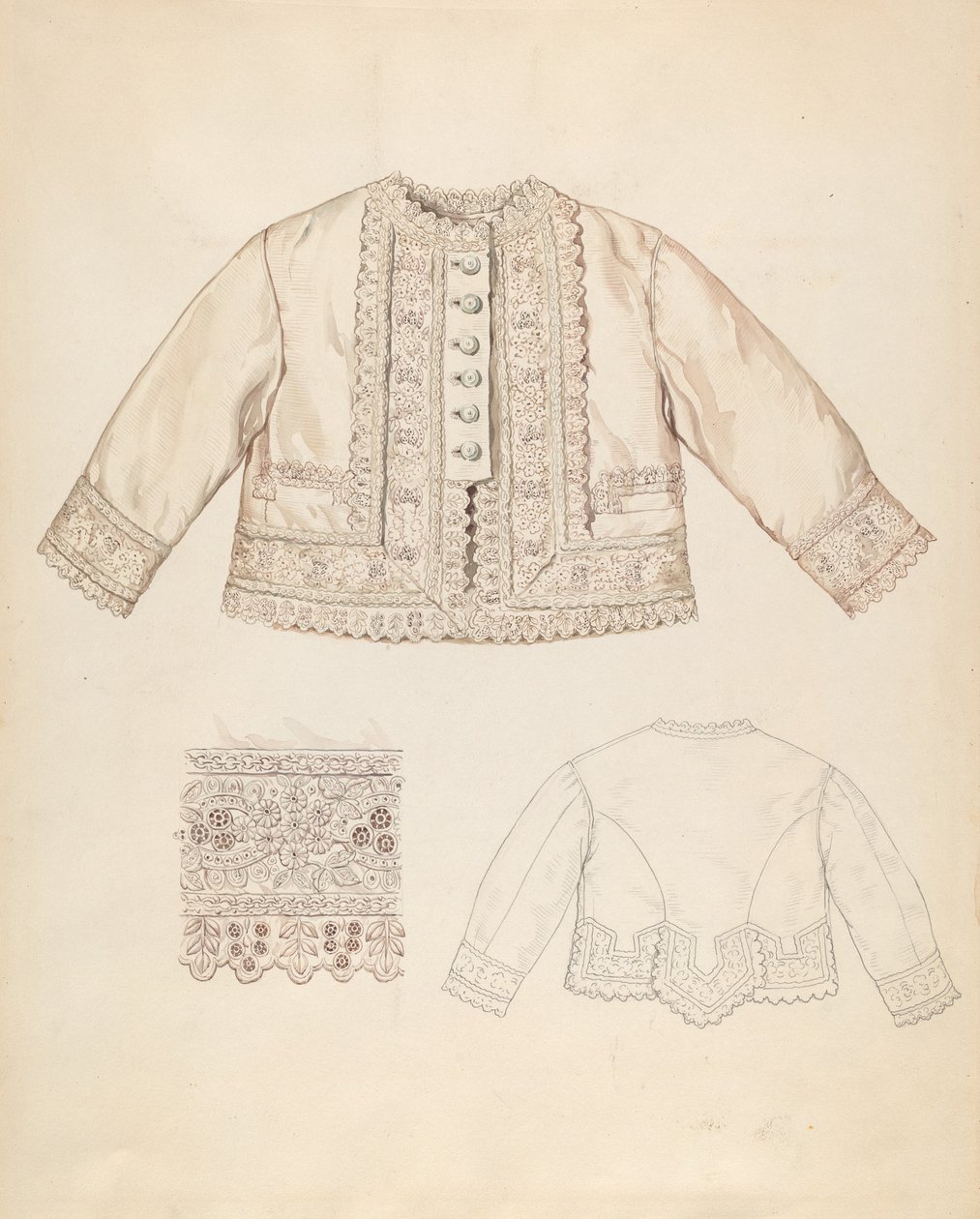 Kabát, c. 1937. alkotó: Lillian Causey