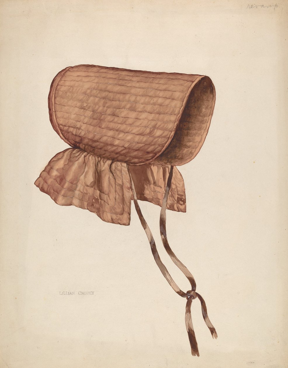 Rain Bonnet, c. 1937. alkotó: Lillian Causey